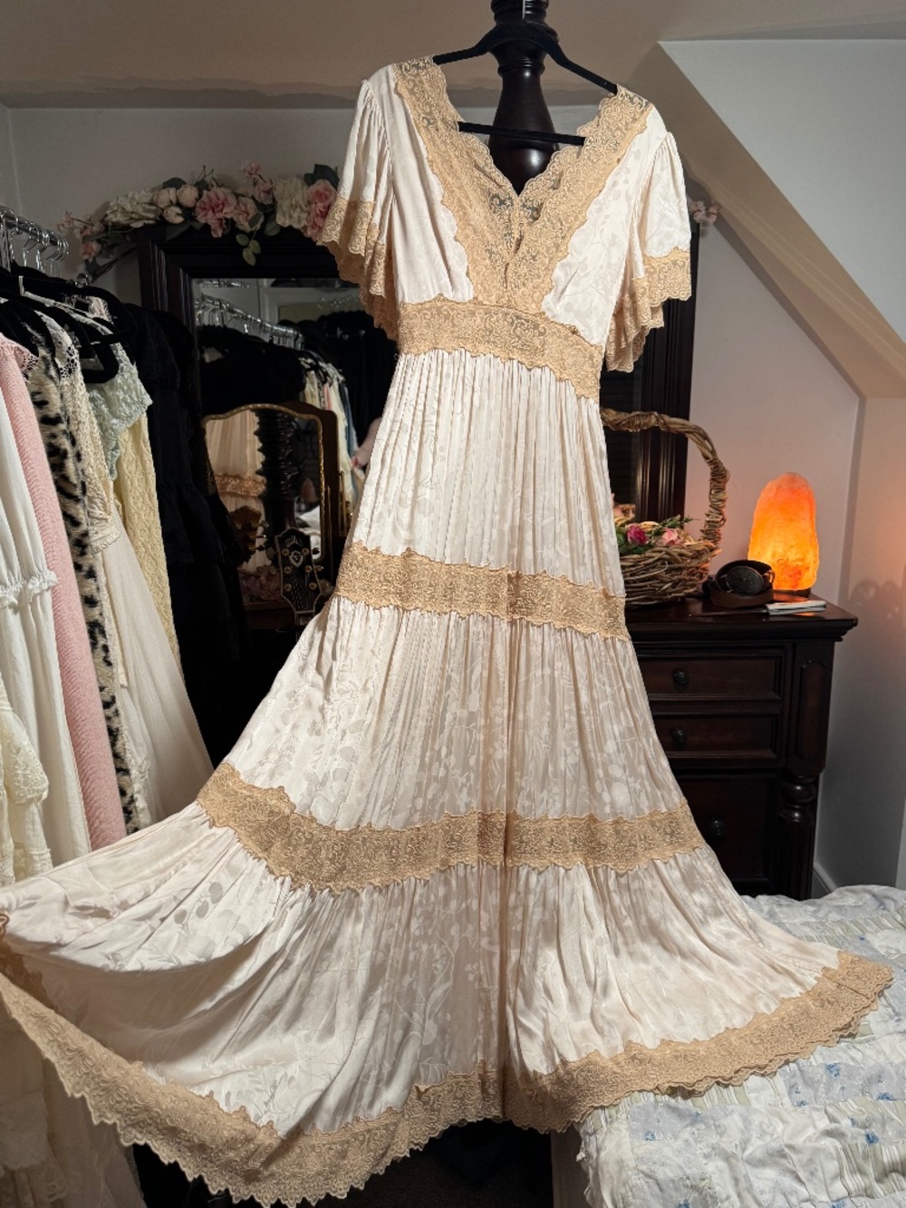 NWT Spell Oceans Gown Ivory Medium
